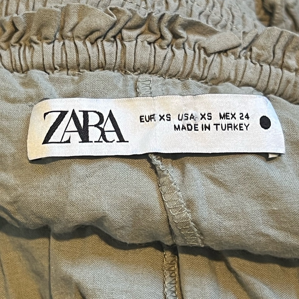 Zara Beige Ruffle Mini Skirt - Picture 6 of 7